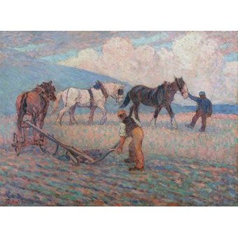 cuadros de paisajes - Cuadro -The Turn Rice-Plough, Sussex-