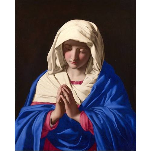 Cuadro Religioso -La Virgen rezando, 1640-50-, Sassoferrato