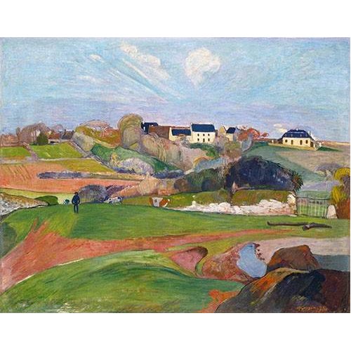 Cuadro -Paisaje en Le Pouldu, 1890-, Paul Gauguin
