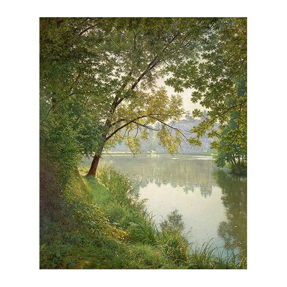 cuadros de paisajes - Cuadro -Matin à Villeneuve-