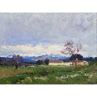 cuadros de paisajes - Cuadro -Paisaje del Pardo (Madrid)-