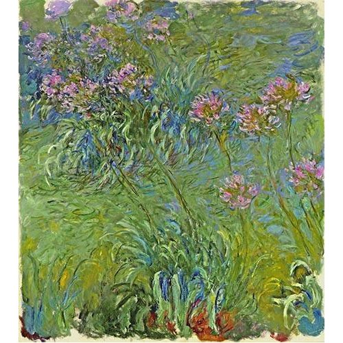 Cuadro -Flores de agapantus, 1914-, Claude Monet
