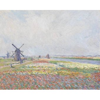 cuadros de paisajes - Cuadro -Tulip Fields near The Hague, 1886-