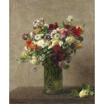 cuadros de flores - Cuadro -Flores en un jarron-