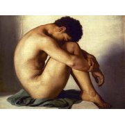 cuadros de retrato - Cuadro -Estudio de un joven desnudo-