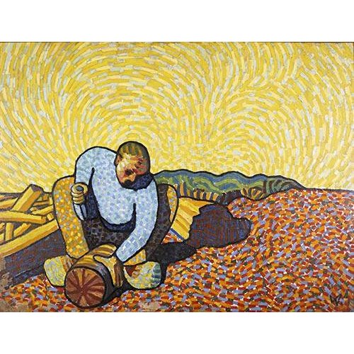 Cuadro -Los trabajadores de la madera-, Wilhelm Morgner
