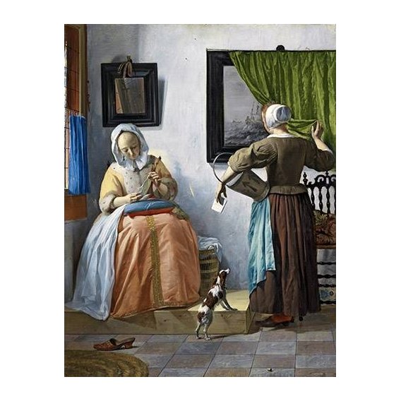 Cuadro -Woman reading a letter-