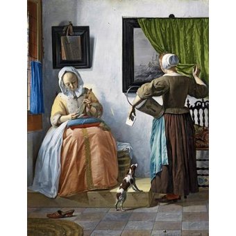 Cuadro -Woman reading a letter-