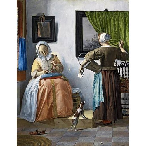 Cuadro -Woman reading a letter-