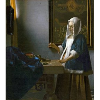 Cuadro -Woman Holding a Balance-
