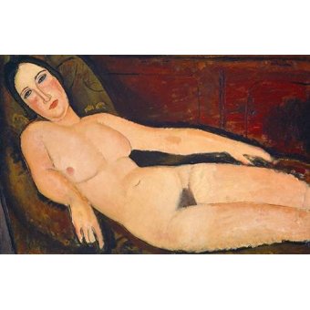 Cuadro -Nude on a Divan, 1918-