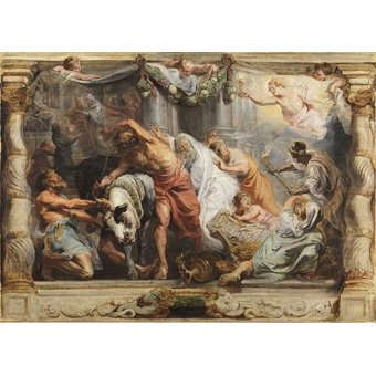 Cuadro -La victoria de la Eucaristia sobre la Idolatria-
