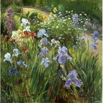 Cuadro - Irises and Oxeye Daisies, 1997 -, Timothy Easton