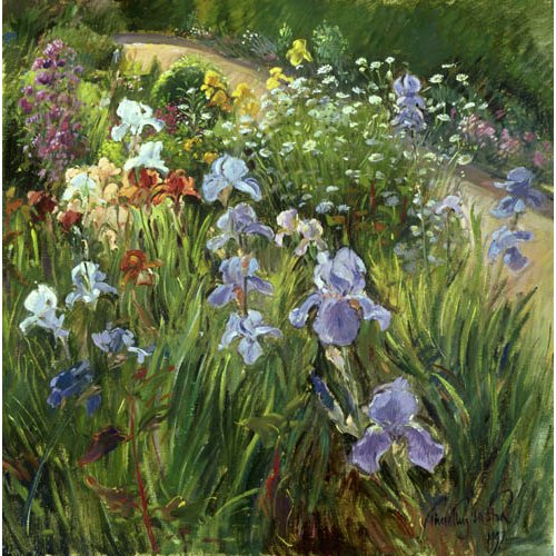 Cuadro - Irises and Oxeye Daisies, 1997 -
