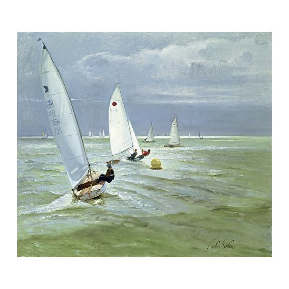 Cuadro - Around the Buoy (oil on canvas) -