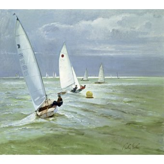 Cuadro - Around the Buoy (oil on canvas) -