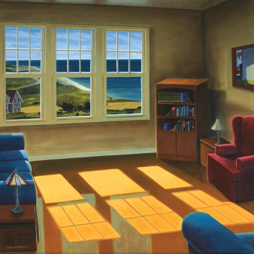 Cuadro Paisaje -Apartment By The Sea, 2006 (oil on canvas)-, David Arsenault