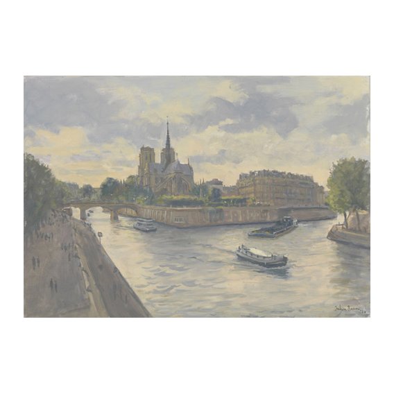 Cuadro -Ile de La Cite, 2010 (oil on canvas)-