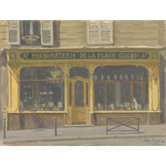 Cuadro -Herboristerie de la Place Clichy, 2010 (oil on canvas)-