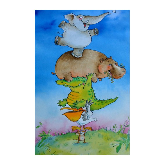 Cuadro -Super Mouse (pen & ink and w.c on paper)-