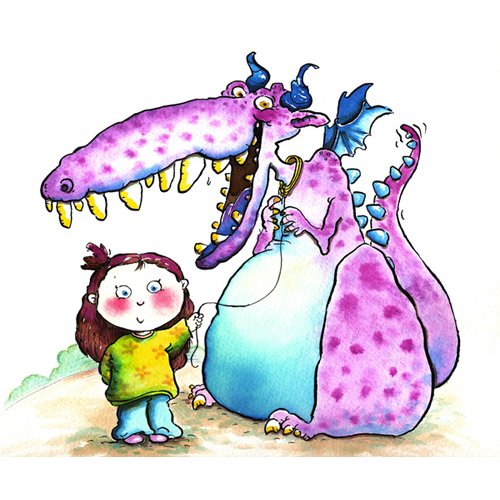 Cuadro -New Pet (w.c & ink on paper)-, Maylee Christie