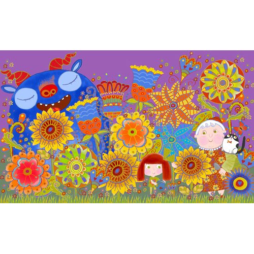 Cuadro -Nan's Garden, 2017 (mixed media)-, Maylee Christie