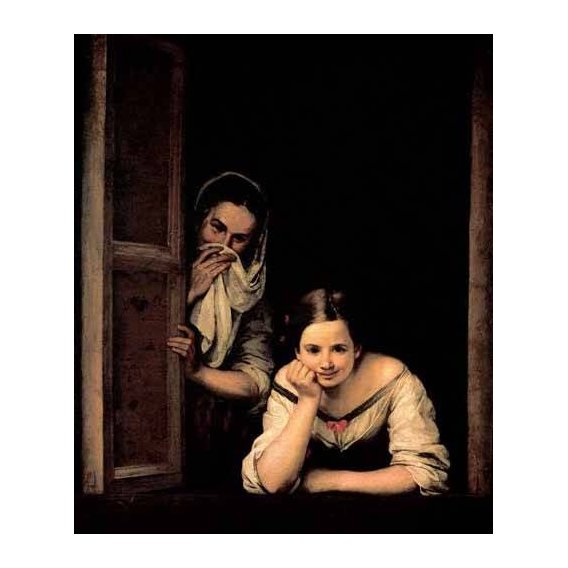cuadros de retrato - Cuadro -Gallegas en la ventana-