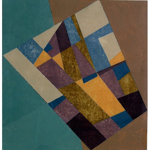 Cuadro Moderno -Field Tapestry, 2003 (oil on card)-, George Dannatt