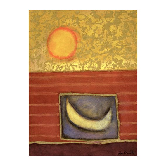 Cuadro -The Sun Rises While the Moon Sleeps-