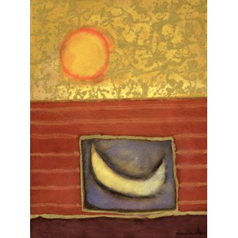 Cuadro -The Sun Rises While the Moon Sleeps-