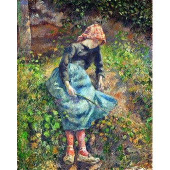 cuadros de retrato - Cuadro -Joven con una varita, 1881-