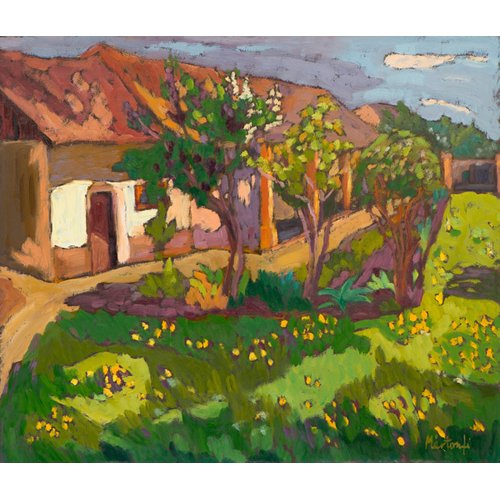 Cuadro -Garden in May, 2012 (oil on board)-, Marta Martonfi-Benke