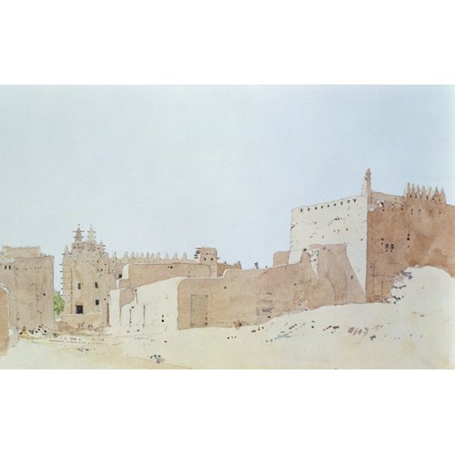 Cuadro -Djenne (Mali) Grande Mosquee, Monday, 2000 (w.c on paper)-, Charlie Millar