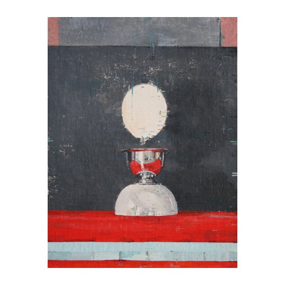 Cuadro  -Egg over red and black-