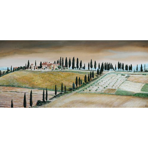 Cuadro Dormitorio -Villa on Hill, Tuscany, 2001-, Trevor Neal