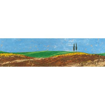 Cuadro -Two Trees, Rolling Hills, Tuscany, 2005-