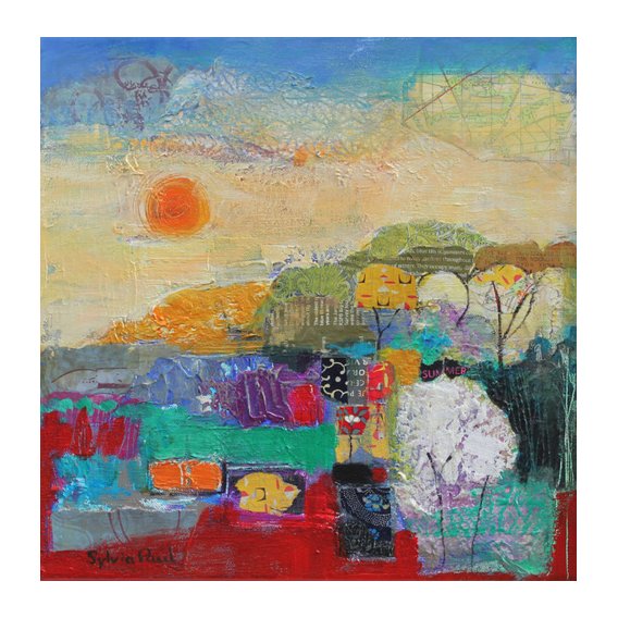 Cuadro - Colours of Summer 2014 acrylic.paper collage-