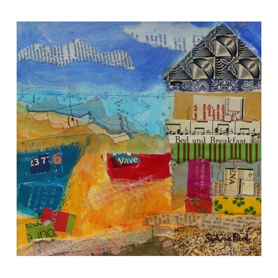 Cuadro - B&B by the Sea 2013, acrylic.paper collage-
