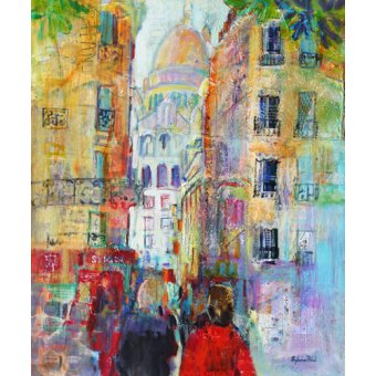Cuadro - An Evening Walk to Sacre Coeur-