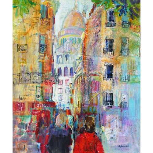 Cuadro - An Evening Walk to Sacre Coeur-, Sylvia Paul