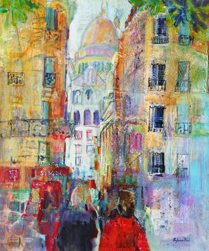 Cuadro - An Evening Walk to Sacre Coeur-