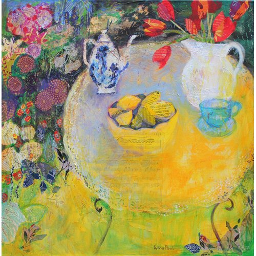 Cuadro - Lemon Tea in the Garden-, Sylvia Paul