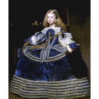 cuadros de retrato - Cuadro -Retrato de la Infanta Margarita, a la edad de ocho anios-