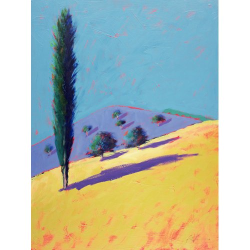 Cuadro - Golden Valley (acrylic on card)-, Paul Powis