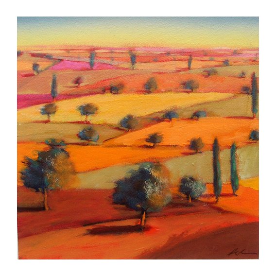 Cuadro - Italy (acrylic on card)-