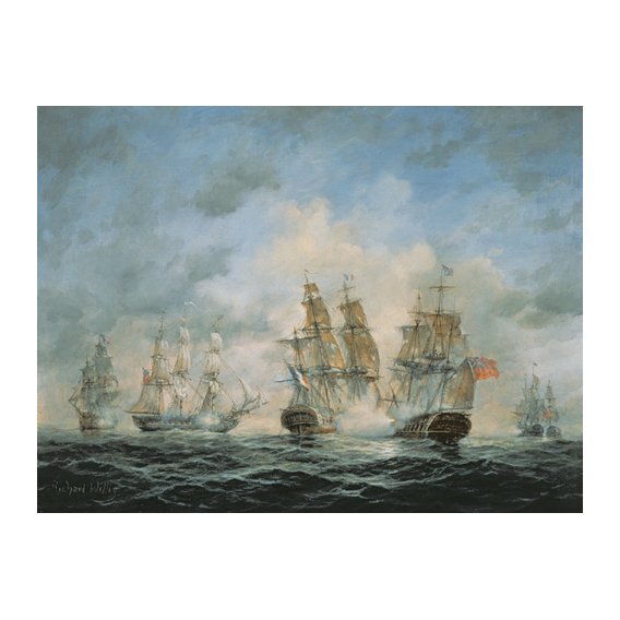 Cuadro - 19th Century Naval Engagement in Home Waters -