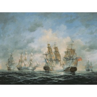 Cuadro - 19th Century Naval Engagement in Home Waters -