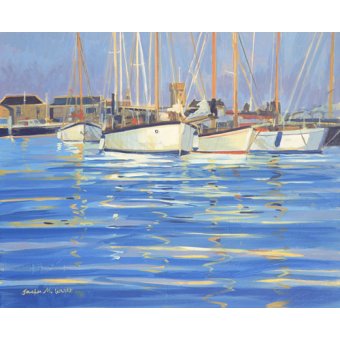 Cuadro - Isle of Wight Old Gaffers, 2000 (oil on board) -