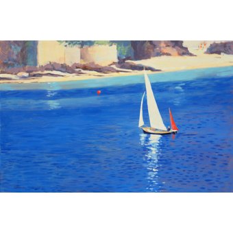 Cuadro - Salcombe - Yawl near Millbay, 1999 (oil on board) -