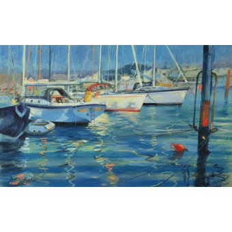 Cuadro - Isle of Wight - Yacht Reflections, 2010 (oil on board)  -